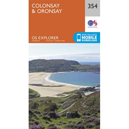 OS Explorer 354 - Colonsay and Oronsay Map