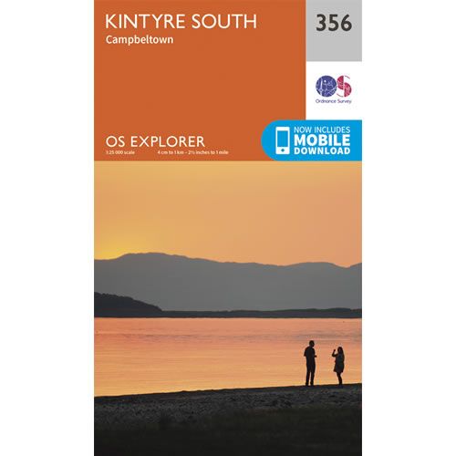 OS Explorer 356 - Kintyre South and Campbeltown Map