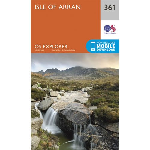 OS Explorer 361 - Isle of Arran Map