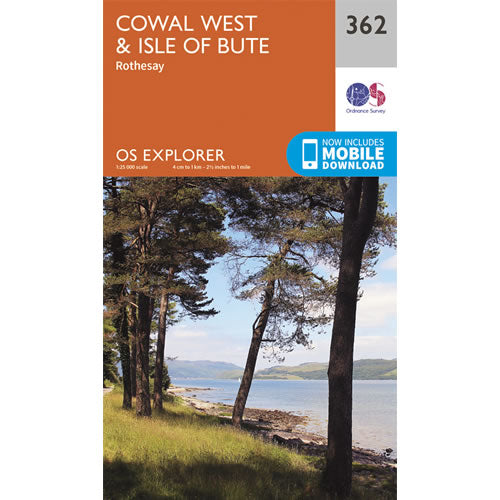 OS Explorer 362 - Cowal West and Isle of Bute Map