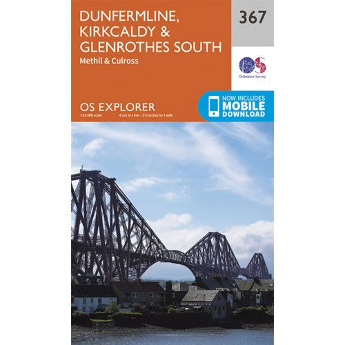 OS Explorer 367 - Dunfermline and Kirkcaldy Map