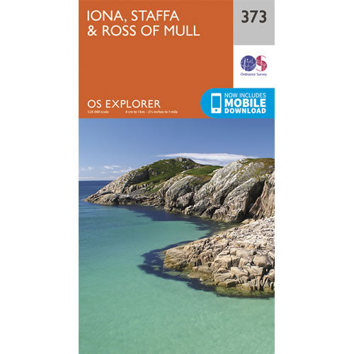 OS Explorer 373 - Iona, Staffa and Ross of Mull Map