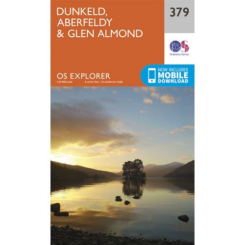 OS Explorer 379 - Dunkeld, Aberfeldy and Glen Almond Map