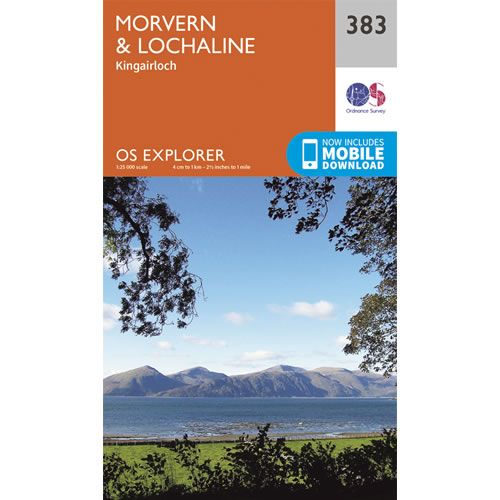 OS Explorer 383 - Morvern and Lochaline Map