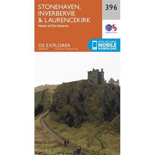 OS Explorer 396 - Stonehaven, Inverbervie and Laurencekirk Map