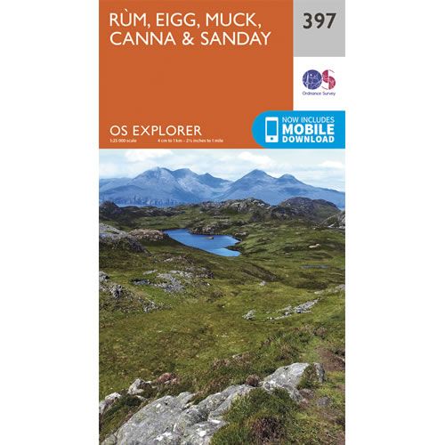 OS Explorer 397 - Rm, Eigg and Muck Map