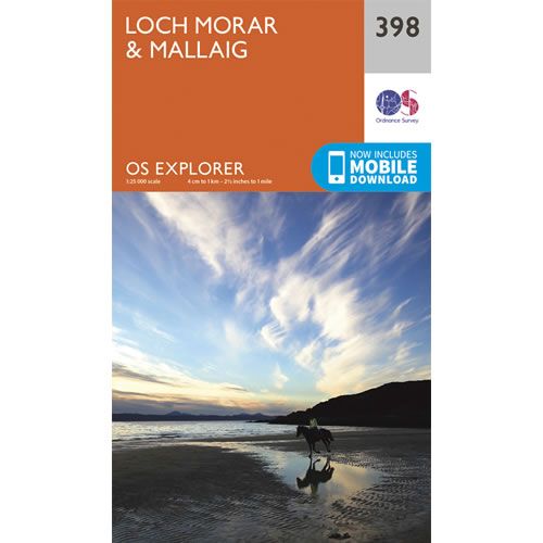 OS Explorer 398 - Loch Morar and Mallaig Map