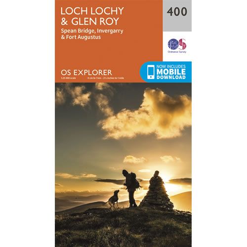 OS Explorer 400 - Loch Lochy and Glen Roy Map