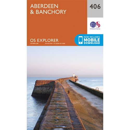 OS Explorer 406 - Aberdeen and Banchory Map