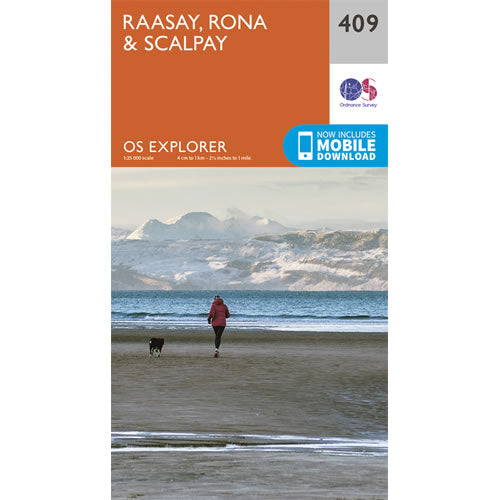 OS Explorer 409 - Raasay, Rona and Scalpay Map