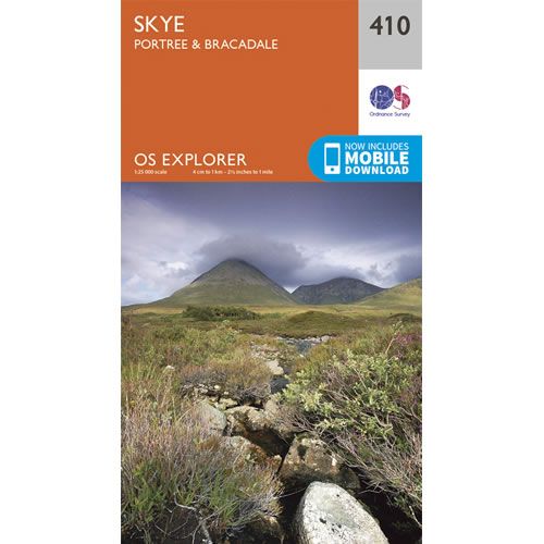 OS Explorer 410 - Skye, Portree and Bracadale Map