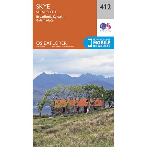 OS Explorer 412 - Skye, Sleat, Broadford and Kyleakin Map