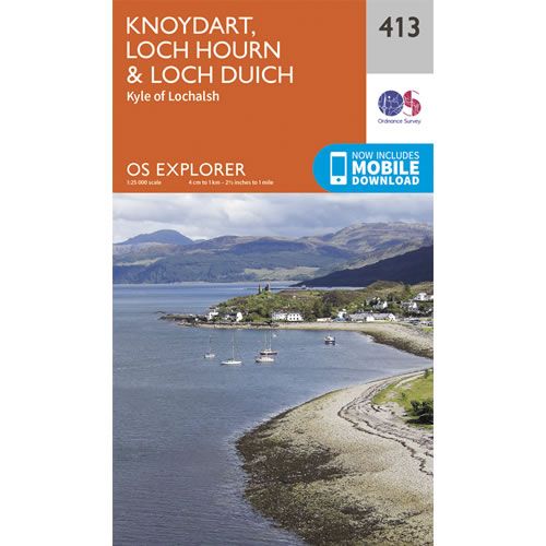 OS Explorer 413 - Knoydart and Loch Hourn Map