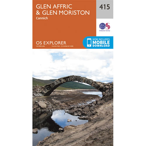 OS Explorer 415 - Glen Affric and Glen Moriston Map