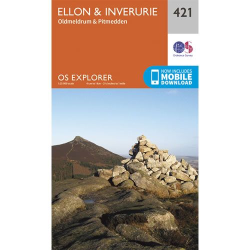 OS Explorer 421 - Ellon and Inverurie Map