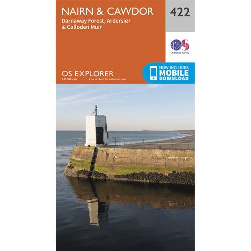 OS Explorer 422 - Nairn and Cawdor Map