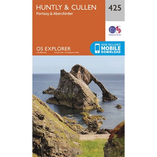 OS Explorer 425  - Huntly and Cullen Map