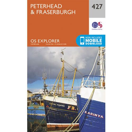 OS Explorer 427  - Peterhead and Fraserburgh Map