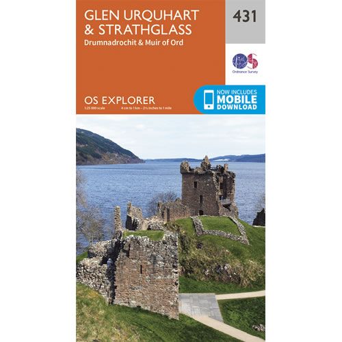 OS Explorer 431 - Glen Urquhart and Strathglass Map