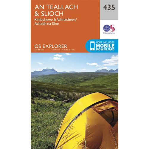 OS Explorer 435 - An Teallach and Slioch Map