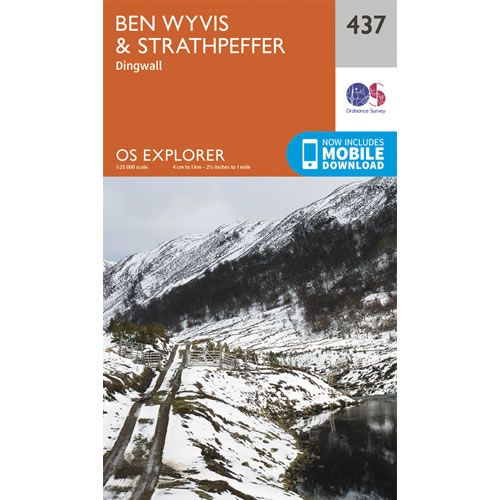 OS Explorer 437 - Ben Wyvis and Strathpeffer Map