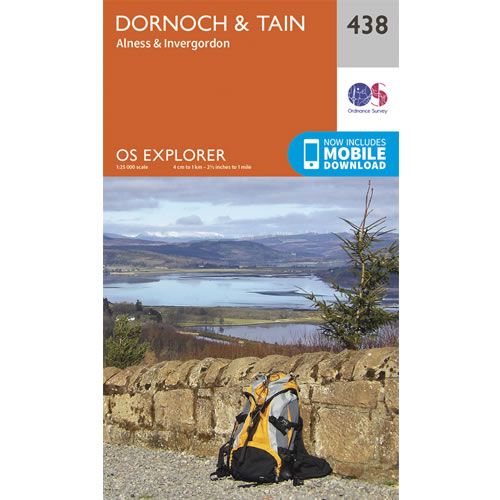 OS Explorer 438 - Dornoch and Tain Map