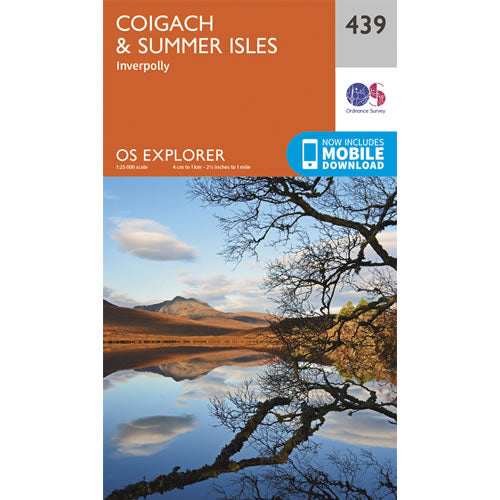 OS Explorer 439 - Coigach, Summer Isles and Inverpolly Map