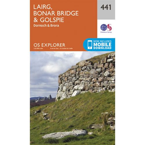 OS Explorer 441 - Lairg, Bonar Bridge and Golspie Map