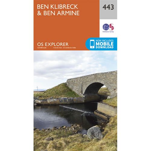 OS Explorer 443 - Ben Klibreck and Ben Armine Map