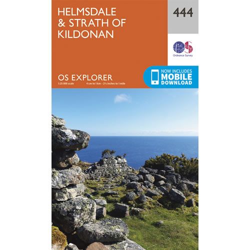 OS Explorer 444 - Helmsdale and Strath of Kildonan Map