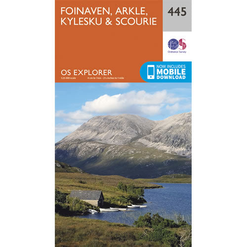 OS Explorer 445 - Foinaven and Arkle Map