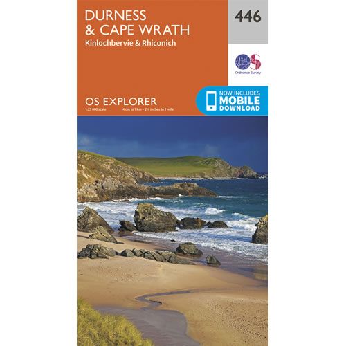 OS Explorer 446 - Durness and Cape Wrath Map