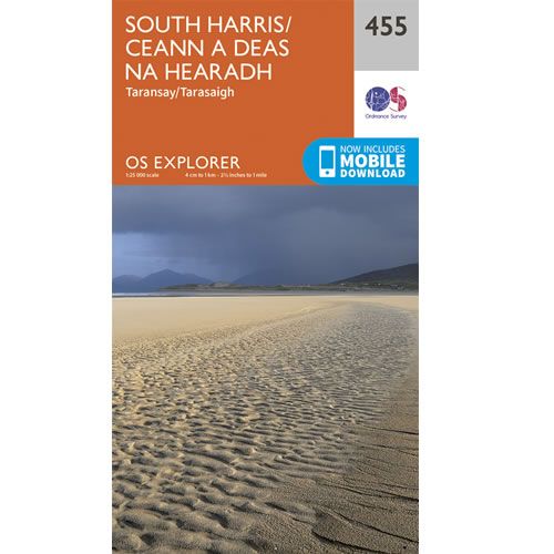 OS Explorer 455 - South Harris and Taransay Map