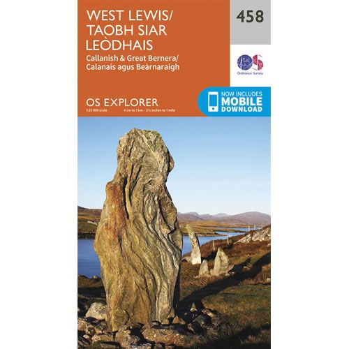 OS Explorer 458 - West Lewis and Callanish Map