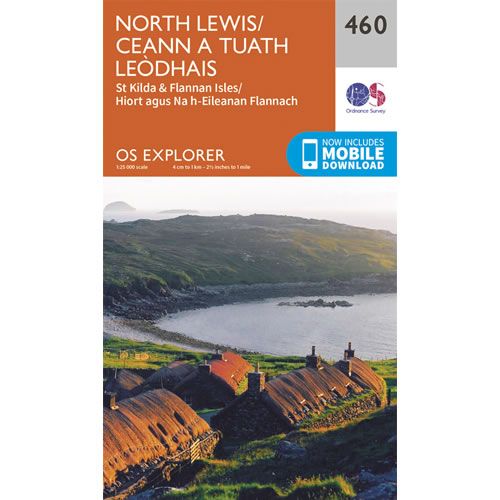 OS Explorer 460 - North Lewis and St Kilda Map