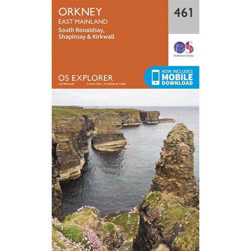 OS Explorer 461 - Orkney, East Mainland Map