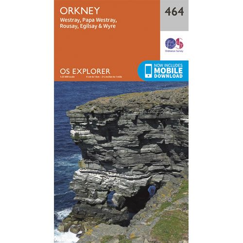 OS Explorer 464 - Orkney and Westray Map