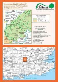OS Explorer Map 171 - Chiltern Hills West - overview