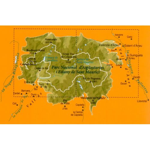 Parc Nacional d'Aiguestortes I Estany de Sant Maurici Map Overview