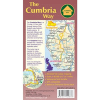 Footprint Cumbria Way Map - Rear cover