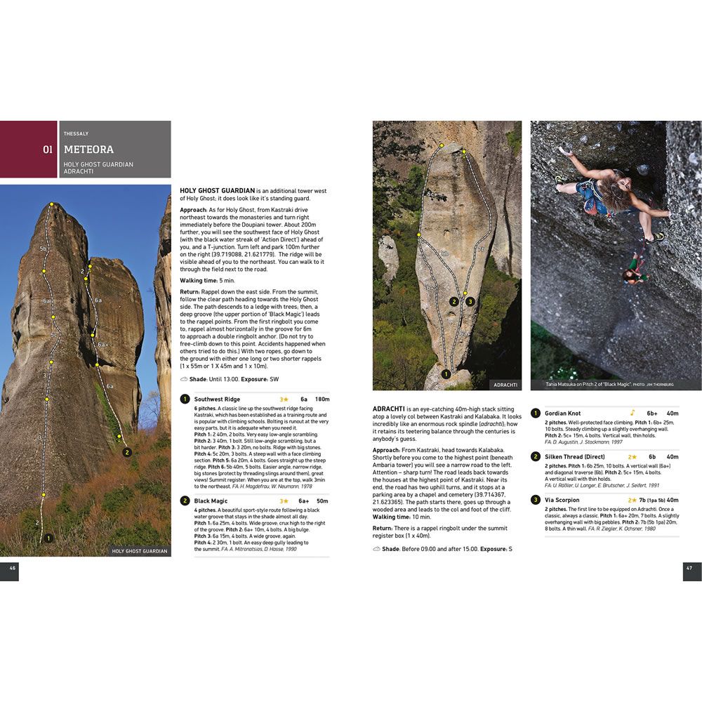 Greece Sport Climbing Guidebook - sample page 2