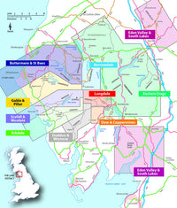 Lake District Guidebook Areas Map