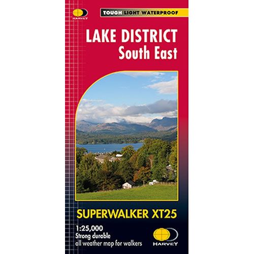 Lake District South East XT25 Superwalker Map