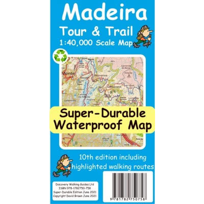 Madeira Tour and Trail Walking Map
