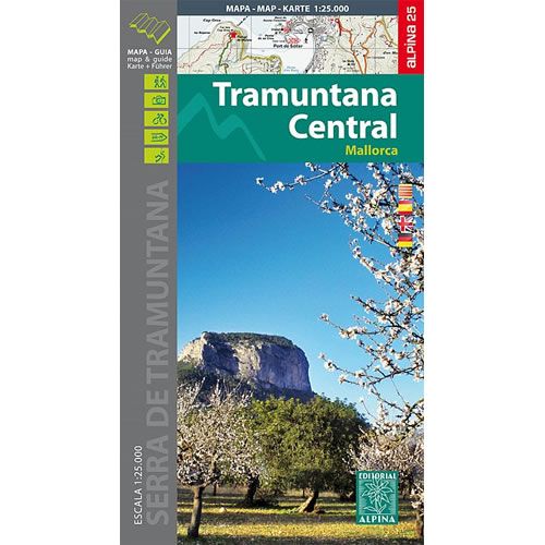 Tramuntana Central Mountain Map in Mallorca