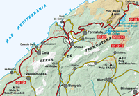 Tramuntana Central Mountain Map overview
