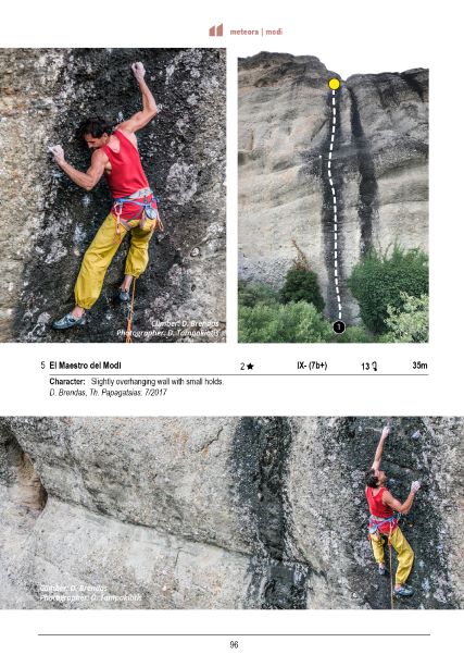 Meteora Sport Climbing Guidebook - Internal page example - 3