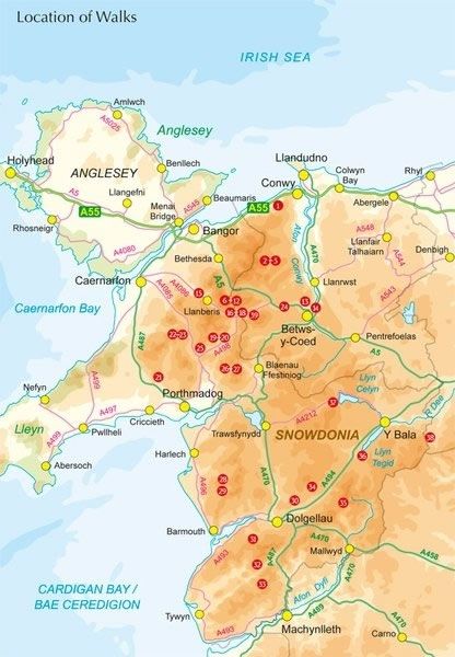 Mountain Walking in Snowdonia Guidebook - Overview of the walks