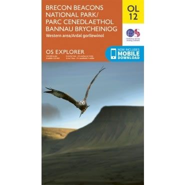 OS Explorer Map OL12 - Brecon Beacons National Park - Western and Central areas