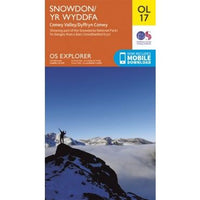 OS Explorer OL17 - Snowdon and Conwy Valley Map